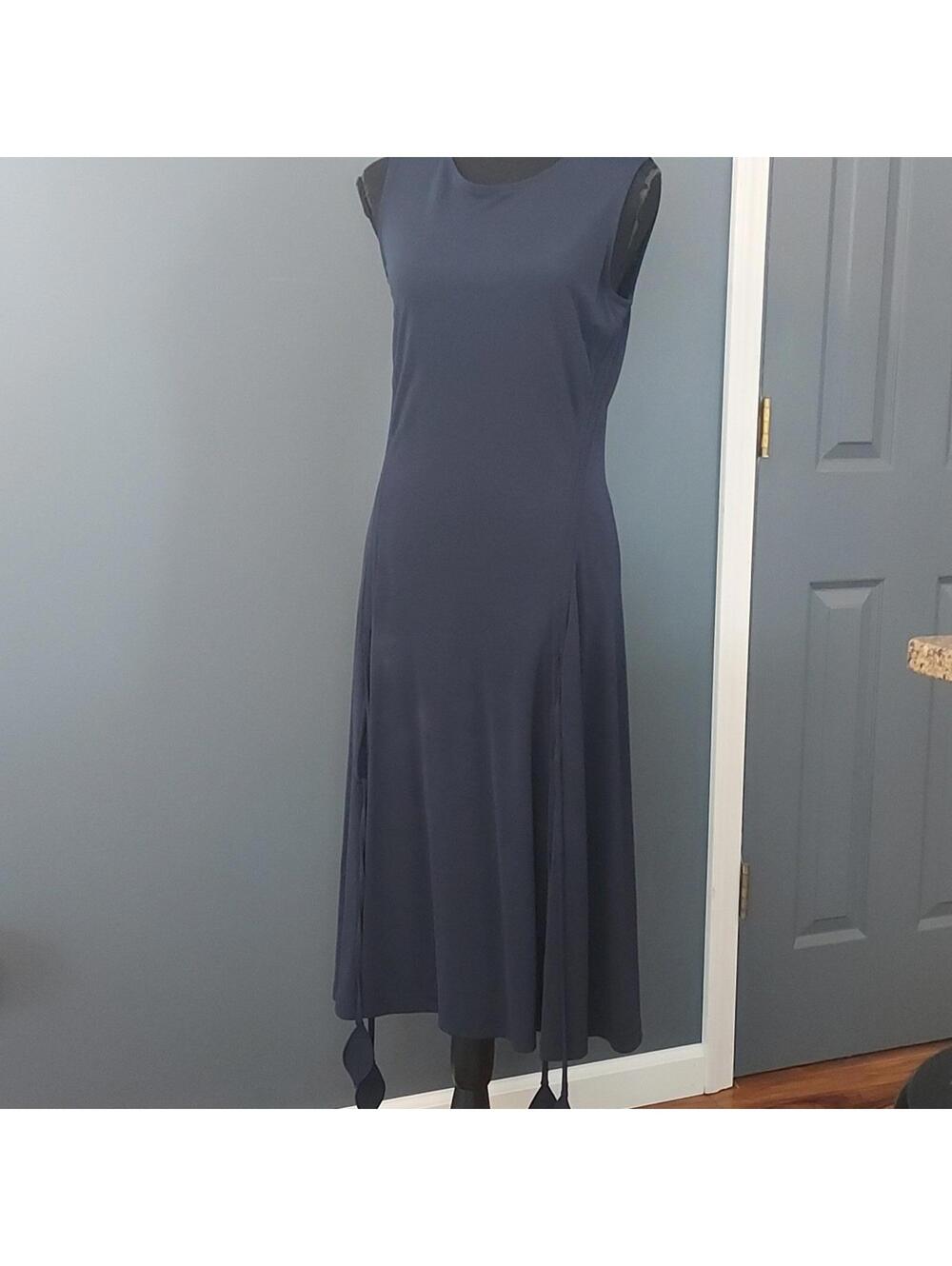Tory Burch Shannon navy blue midi dress Size Small